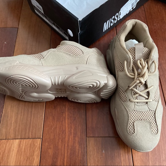 BNWT Missguided chunky tan sneakers - Picture 5 of 7